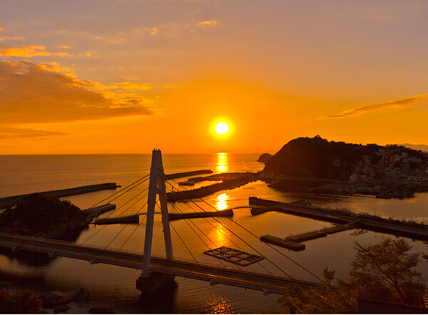 和歌の浦の夕日