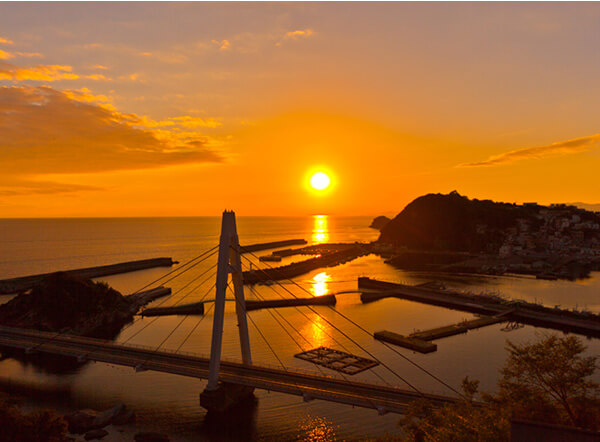 和歌の浦の夕日