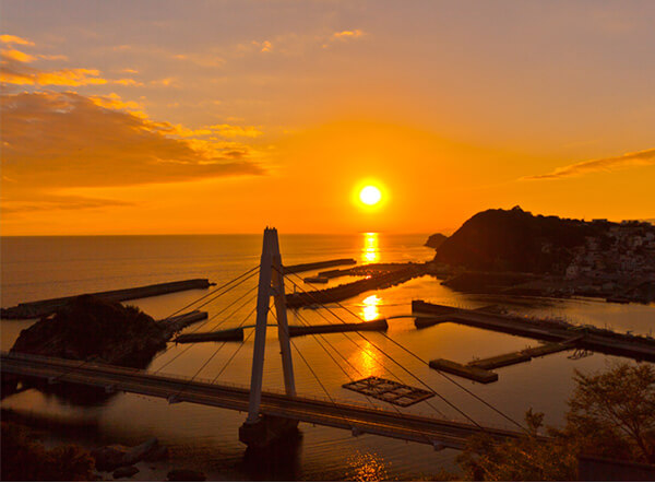 和歌の浦の夕日